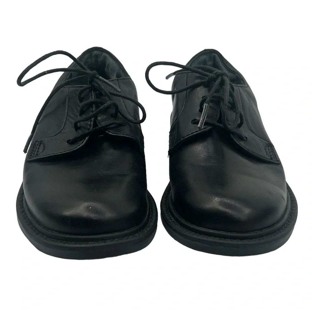 C2 By Calibrate Black Leather Lace Up Dress Shoes Size 9 1/2 Toddler Boy’s
